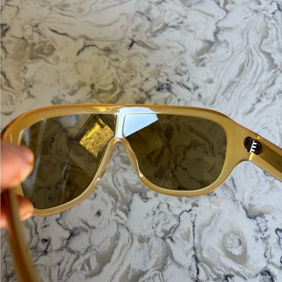 Jimmy Fairly Luz Yellow Shield Sunglasses - Picture 7 of 13